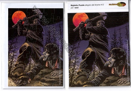 BIGLIETTO PUZZLE COVER FANZINE N°12 (EXTREME)                                                                                                                                                                                                             