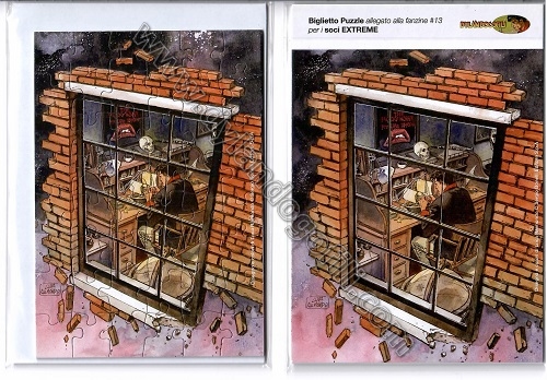 BIGLIETTO PUZZLE COVER FANZINE N°13 (EXTREME)                                                                                                                                                                                                             