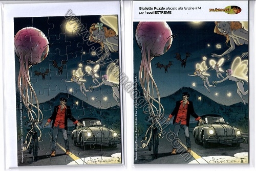 BIGLIETTO PUZZLE COVER FANZINE N°14 (EXTREME)                                                                                                                                                                                                             