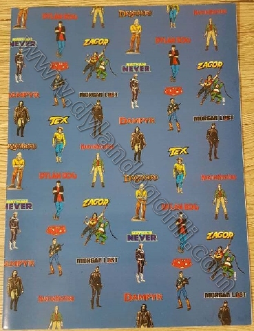 CARTA DA PACCHI PERSONAGGI BONELLI                                                                                                                                                                                                                        