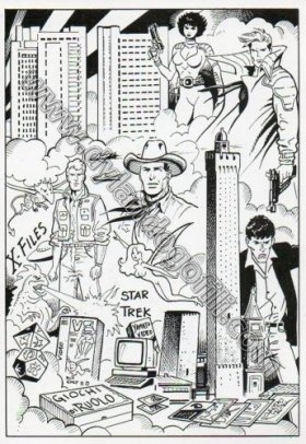 CARTOLINA BOLOGNA COMICS 1996                                                                                                                                                                                                                             