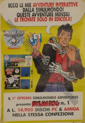 DYLAN DOG POSTER SIMULMONDO                                                                                                                                                                                                                               