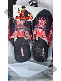 PANTOFOLE MOD DAISY & QUEEN ROSSO-NERE                                                                                                                                                                                                                    