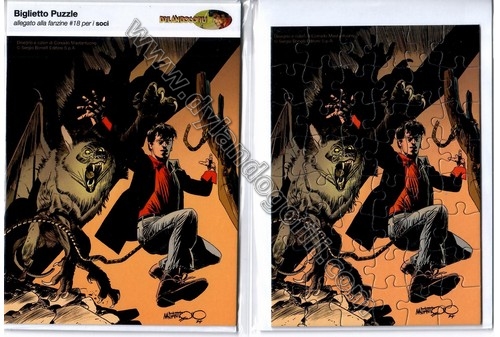 BIGLIETTO PUZZLE COVER FANZINE N°18 (NORMALE)                                                                                                                                                                                                             