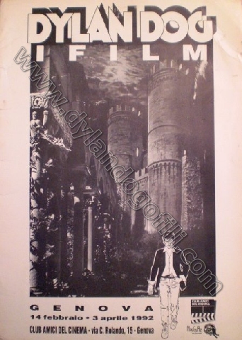 CARTELLETTA  "DYLAN DOG - I FILM" - FRONTE                                                                                                                                                                                                                