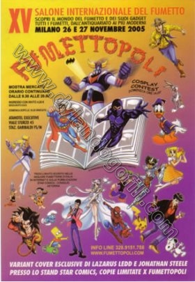 CARTOLINA INVITO "XV FUMETTOPOLI" - VERSIONE 1                                                                                                                                                                                                            