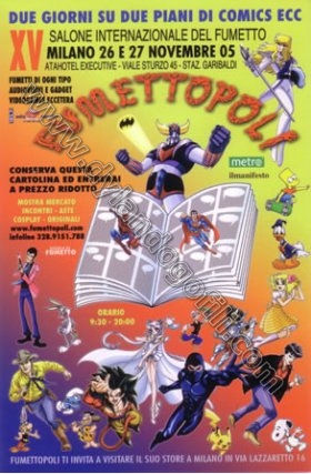 CARTOLINA INVITO "XV FUMETTOPOLI" - VERSIONE 3 FRONTE                                                                                                                                                                                                     