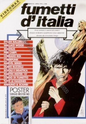 CARTOLINA PROMOZIONALE PER RIVISTA FUMETTI D'ITALIA N°1                                                                                                                                                                                                   