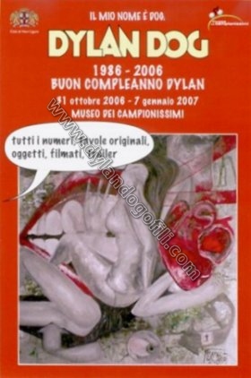 CARTOLINA INVITO MOSTRA "BUON COMPLEANNO DYLAN DOG"                                                                                                                                                                                                       