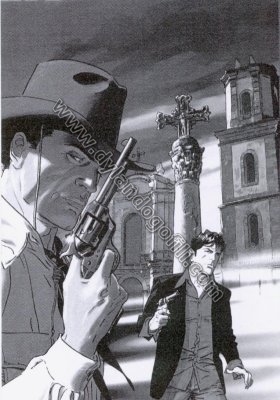 CAVA FUMETTI 2007 - DISEGNO DI BRUNO BRINDISI                                                                                                                                                                                                             