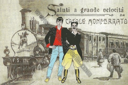 SALUTI A GRANDE VELOCITÀ DA CASALE MONFERRATO                                                                                                                                                                                                             