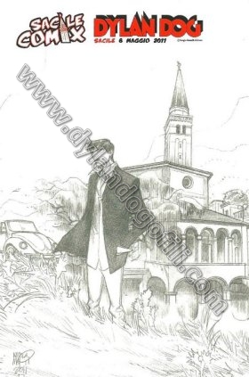 DYLAN DOG A SACILE COMIX 2011 - VERSIONE BIANCO E NERO                                                                                                                                                                                                    