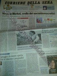 CORRIERE DELLA SERA 28 SETTEMBRE 2009                                                                                                                                                                                                                     