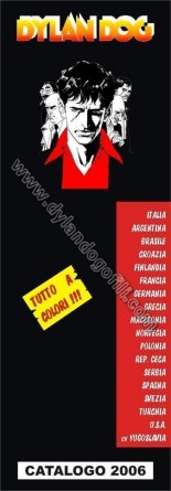 SEGNALIBRO COLLEZIONARE DYLAN DOG 2006                                                                                                                                                                                                                    